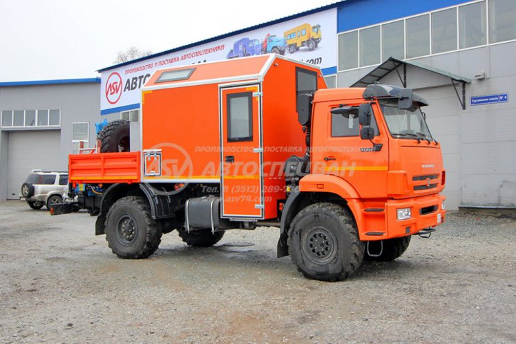 Агрегат ремонта и обслуживания качалок АРОК КамАЗ 43502-3036-66 с КМУ ИМ-20 0