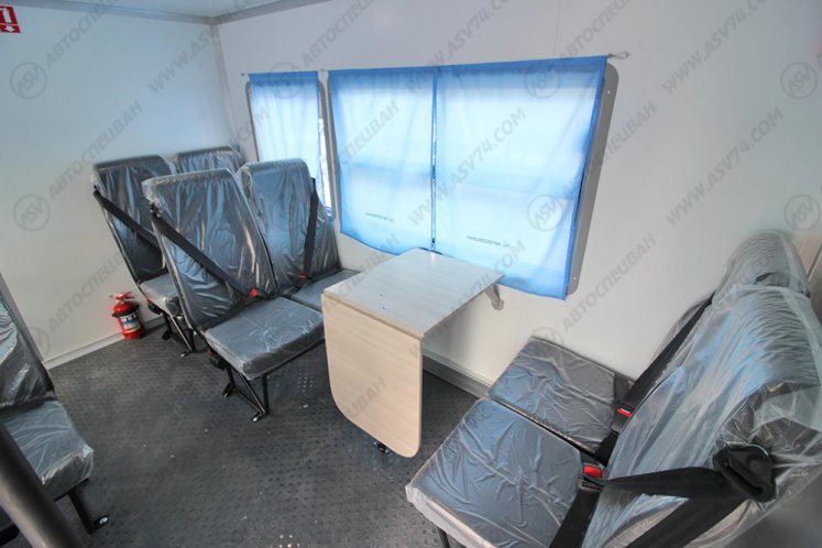 Вахтовый автобус с грузовым отсеком, Урал 4320-1912-60Е5, 8 мест 4