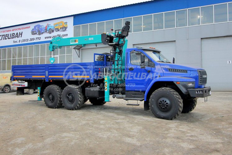 Бортовой Урал 4320 NEXT (капотный) с КМУ HKTC 8016 0