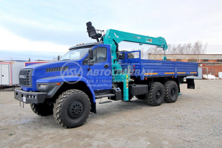 Бортовой Урал 4320 NEXT (капотный) с КМУ HKTC 8016 1