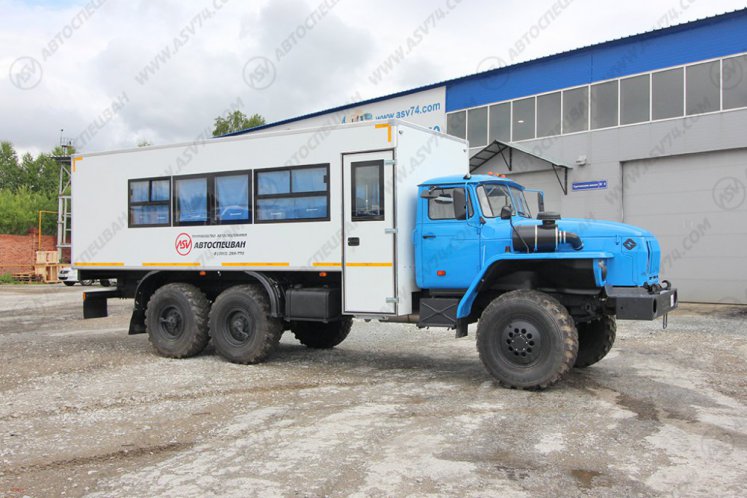 Вахтовый автобус Урал 4320-1912-60, 20 мест с грузовым отсеком 0