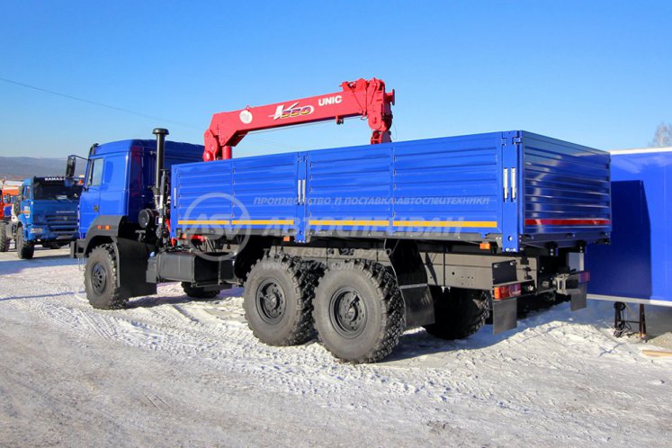 Бортовой Урал 4320-4972-80 с КМУ UNIC 554 2