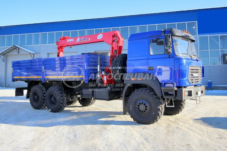 Бортовой Урал 4320-4972-80 с КМУ UNIC 554 0