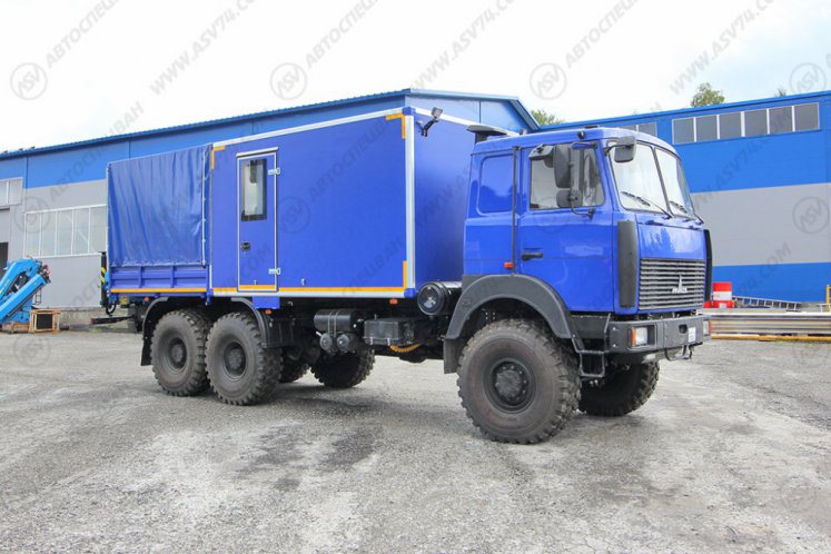 Транспортно-бытовой автомобиль ТБМ МАЗ 6317F9-568-031 с КМУ ИМ-25 0