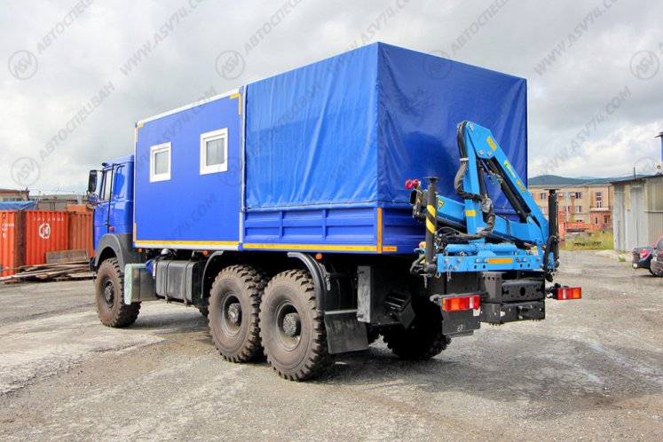 Транспортно-бытовой автомобиль ТБМ МАЗ 6317F9-568-031 с КМУ ИМ-25 4