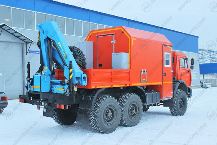 Агрегат ремонта и обслуживания качалок АРОК КАМАЗ 43118-3027-50 с КМУ ИМ-95 2