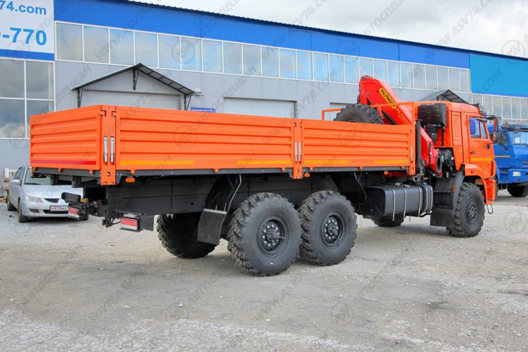 Бортовой КАМАЗ 43118-3027-50 с КМУ Palfinger 15500 5