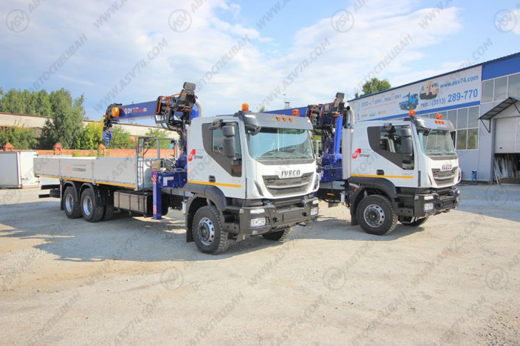 Бортовой автомобиль IVECO-AMT 633943 с КМУ DONGYANG SS1956 1