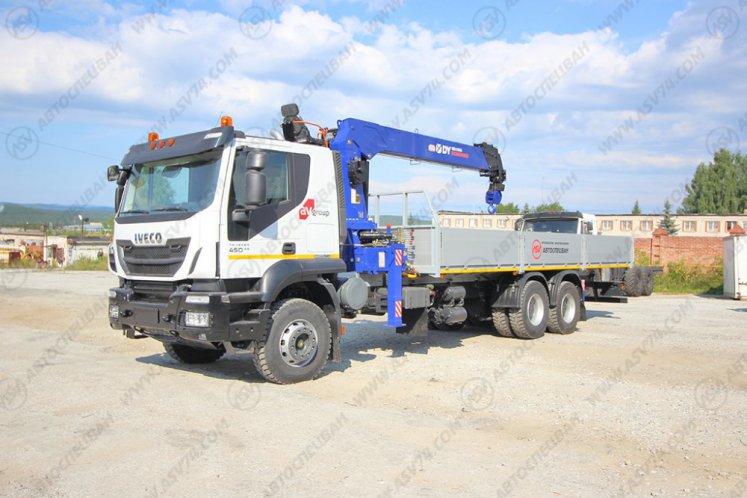 Бортовой автомобиль IVECO-AMT 633943 с КМУ DONGYANG SS1956 6