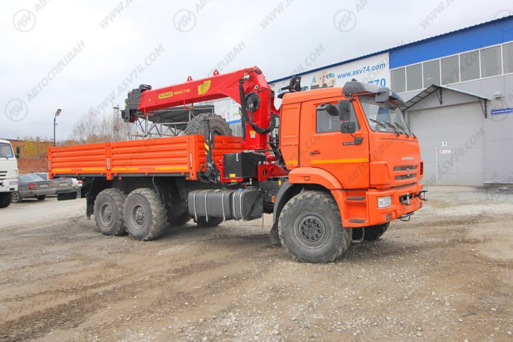 Бортовой автомобиль КАМАЗ 43118-3090-50 с КМУ ИТ-180 (тросовый) 0