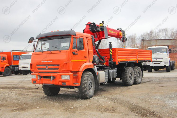 Бортовой автомобиль КАМАЗ 43118-3090-50 с КМУ ИТ-180 (тросовый) 1