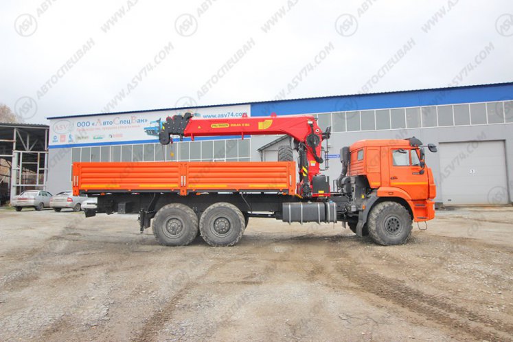 Бортовой автомобиль КАМАЗ 43118-3090-50 с КМУ ИТ-180 (тросовый) 3