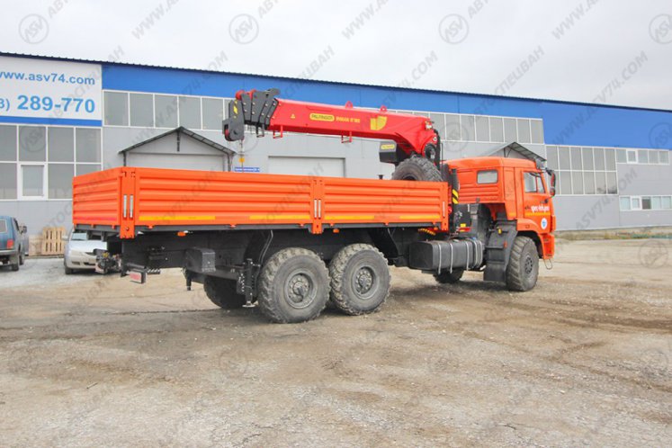 Бортовой автомобиль КАМАЗ 43118-3090-50 с КМУ ИТ-180 (тросовый) 2