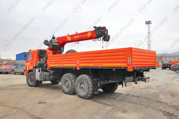 Бортовой автомобиль КАМАЗ 43118-3090-50 с КМУ ИТ-180 (тросовый) 5