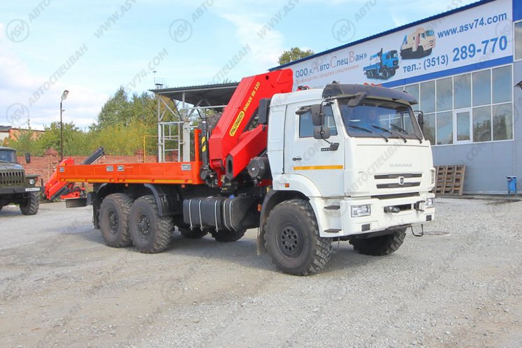 Бортовой автомобиль КАМАЗ 43118-3027-50 с КМУ ИМ-320 0