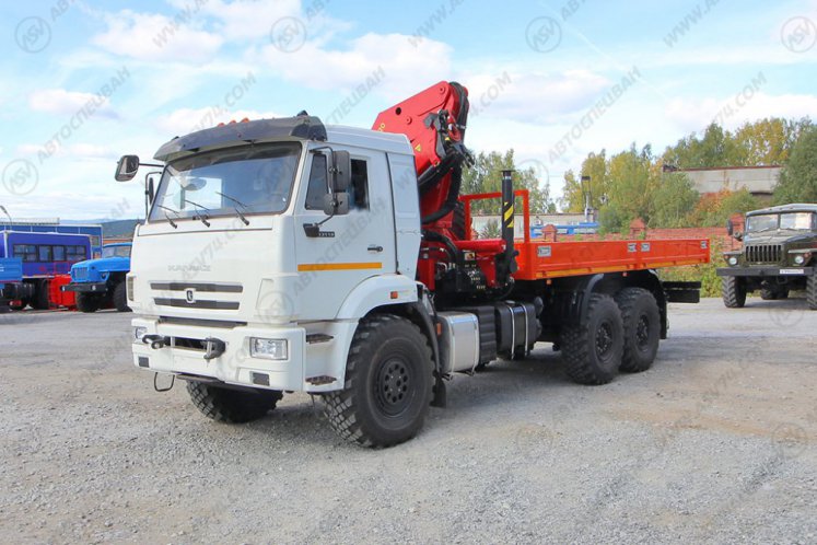 Бортовой автомобиль КАМАЗ 43118-3027-50 с КМУ ИМ-320 4