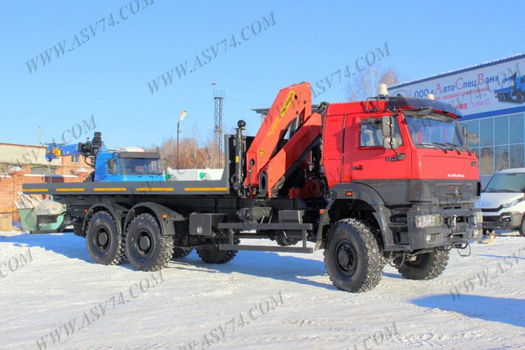 Бортовой автомобиль КАМАЗ 6522 с КМУ PK23500 (контейнеровоз) 0