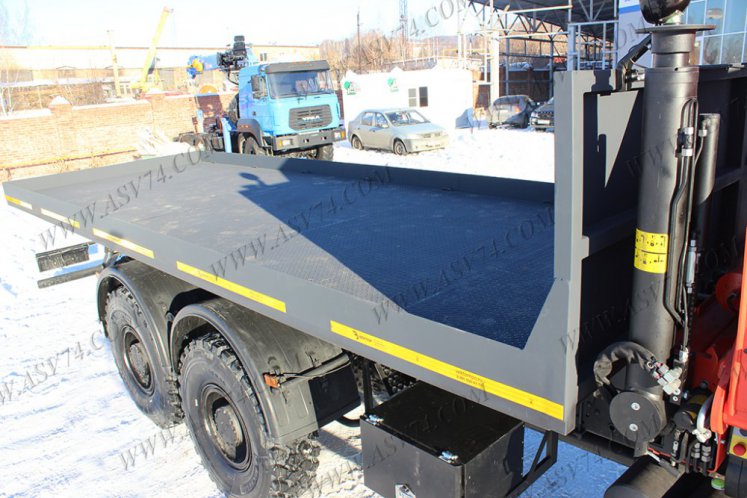 Бортовой автомобиль КАМАЗ 6522 с КМУ PK23500 (контейнеровоз) 3