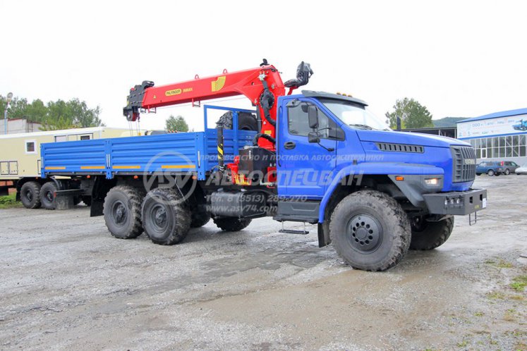 Бортовой автомобиль Урал 4320 NEXT (капотный) с КМУ IT-180 (тросовый) 0