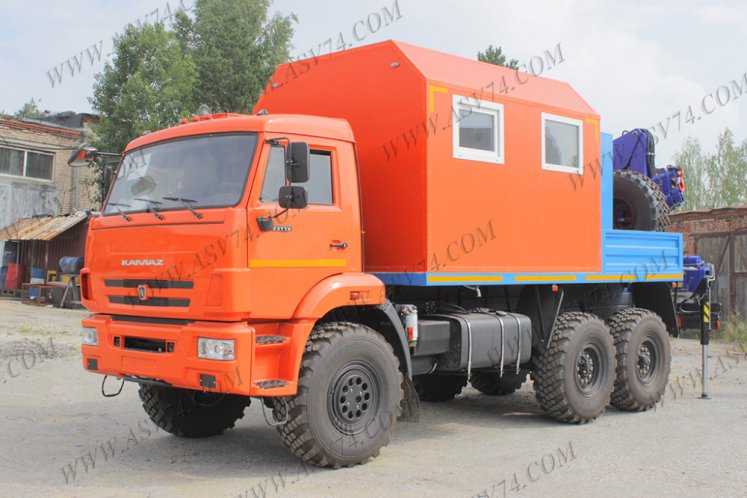 Агрегат ремонта и обслуживания качалок АРОК КАМАЗ 43118 с КМУ АНТ 12.2 2