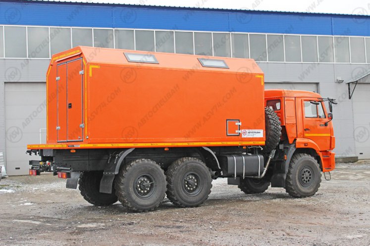 Передвижная мастерская ПАРМ КамАЗ 43118-3027-50 с токарным станком 3