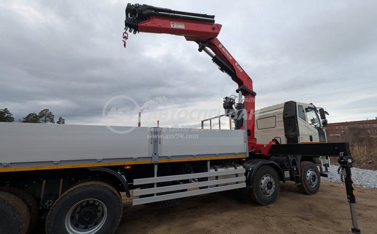 Бортовой автомобиль FAW 8х4 с КМУ 5