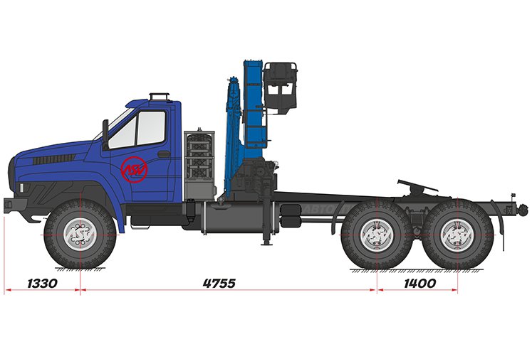 Седельный тягач 4320 NEXT с КМУ ИМ-240 0