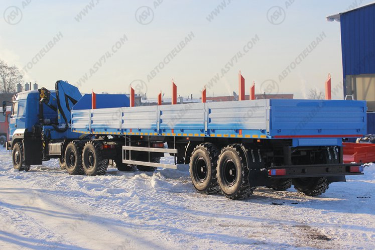 Седельный тягач Урал 44202-3511-82 (бескапотный) с КМУ ИМ-150 1