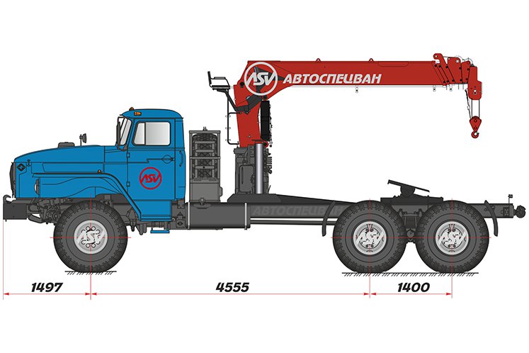 Седельный тягач Урал 4320 с КМУ IT-150 (тросовый) 0