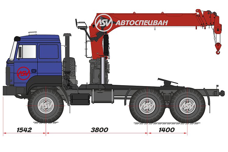 Седельный тягач Урал 44202-3511-82 (бескапотный) с КМУ IT-180 (тросовый) 0