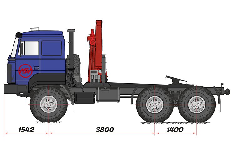 Седельный тягач Урал 44202-3511-82 (бескапотный) с КМУ Palfinger 15500 0