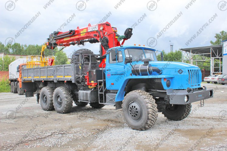 Бортовой автомобиль Урал 4320 (капотный) с КМУ IT-200 (тросовый) 0