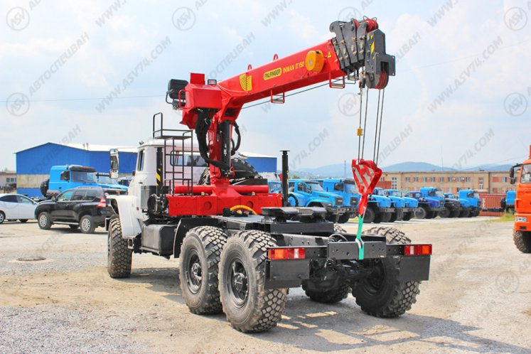 Седельный тягач Урал 4320 с КМУ IT-150 (тросовый) 5
