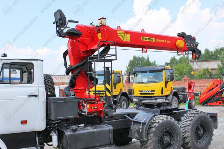 Седельный тягач Урал 4320 с КМУ IT-150 (тросовый) 6