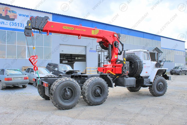 Седельный тягач Урал 4320 с КМУ IT-150 (тросовый) 4