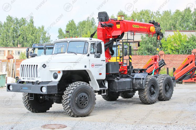 Седельный тягач Урал 4320 с КМУ IT-150 (тросовый) 3