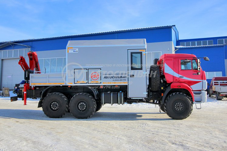 Агрегат ремонтно-сварочный (АРС) КамАЗ 43118-3027-50 с КМУ Rusman 302 3