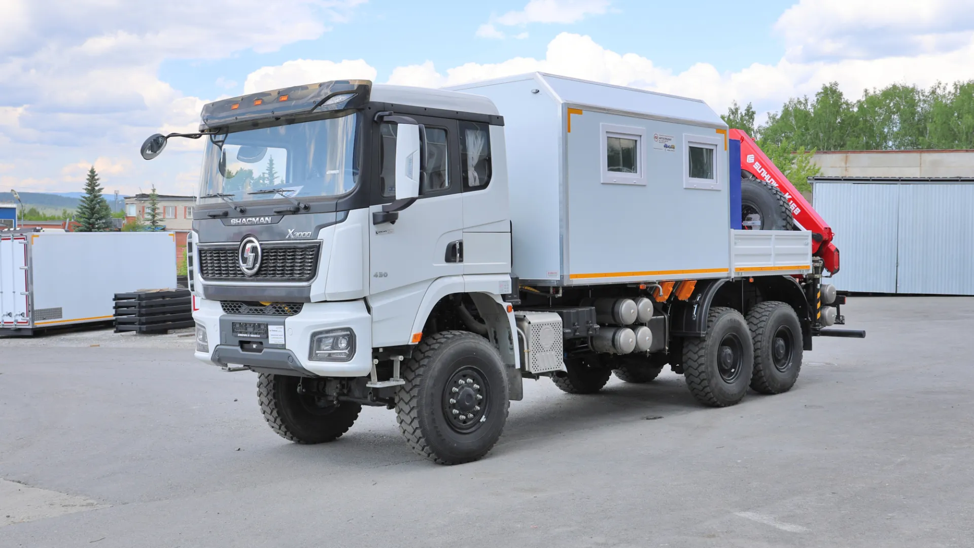 АРОК SHACMAN SX32586V385 с КМУ Sunhunk K168 3