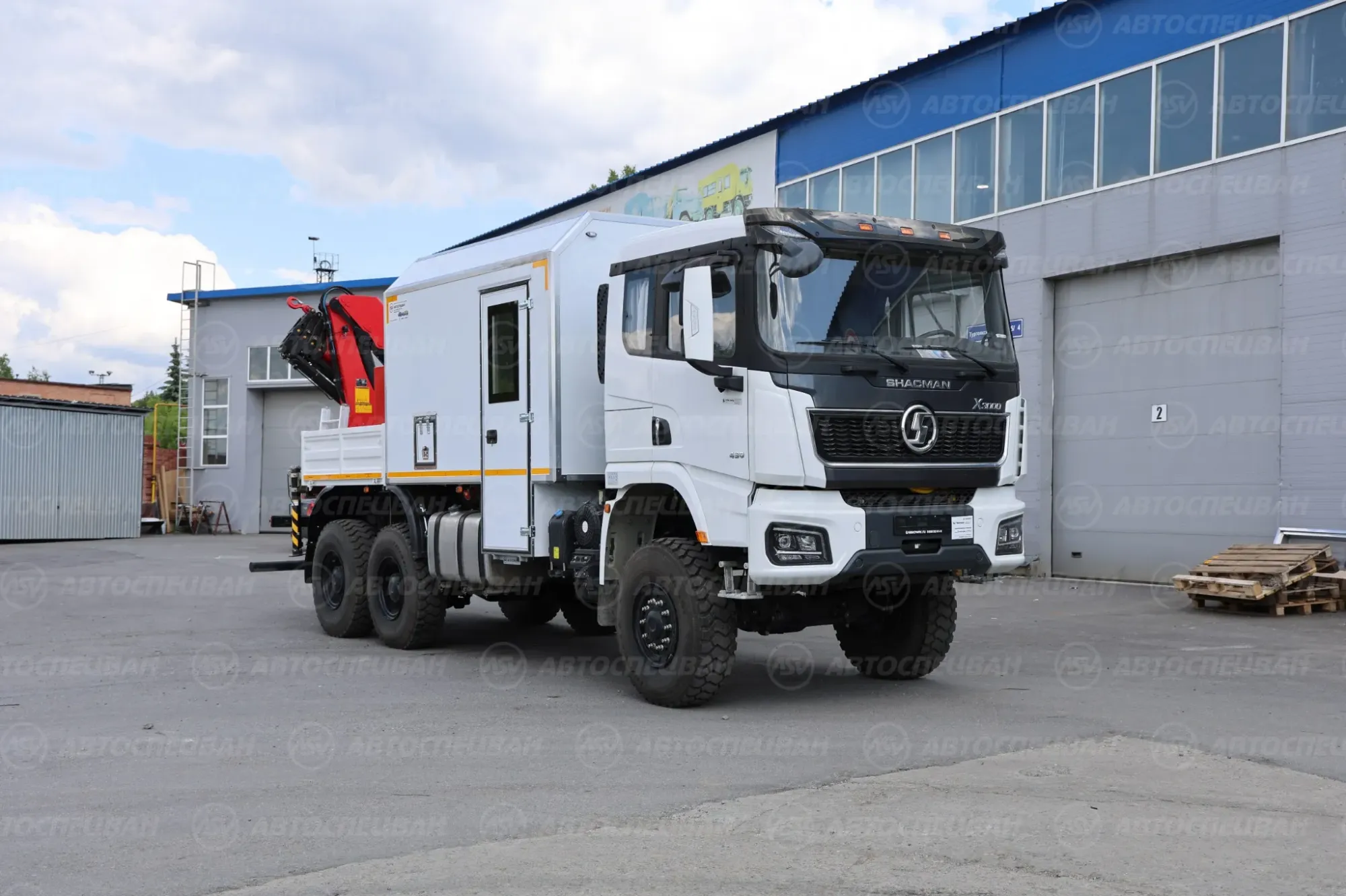 АРОК SHACMAN SX32586V385 с КМУ Sunhunk 125 1