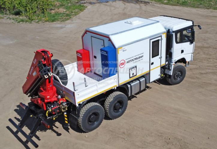 АРОК SHACMAN SX32586V385 с КМУ Sunhunk 125 9