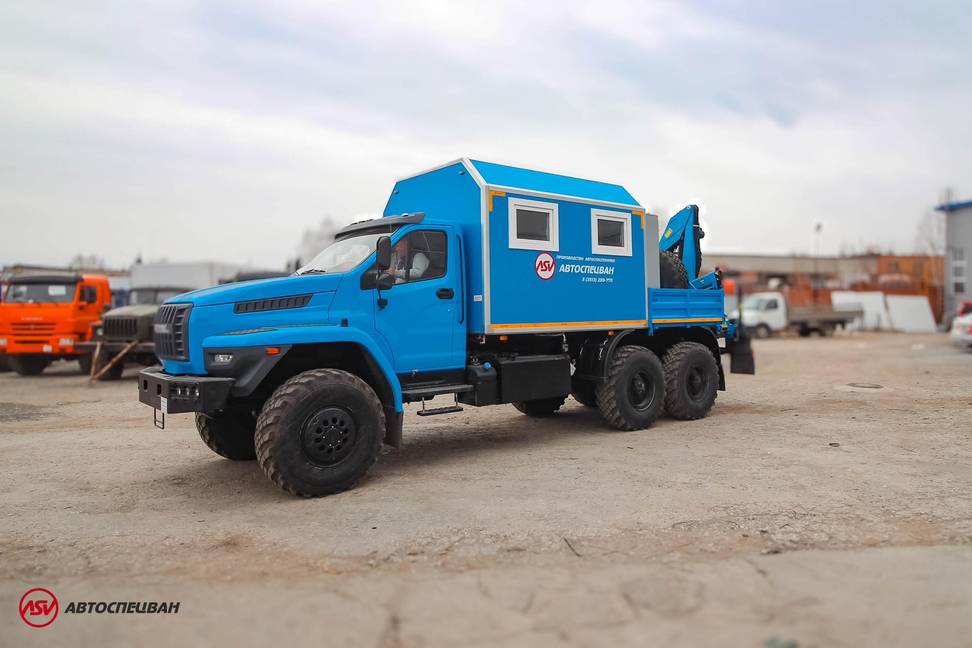 Агрегат для ремонта и обслуживания качалок АРОК УРАЛ NEXT 4320-6952-72(Е5) с КМУ ИМ-50 1