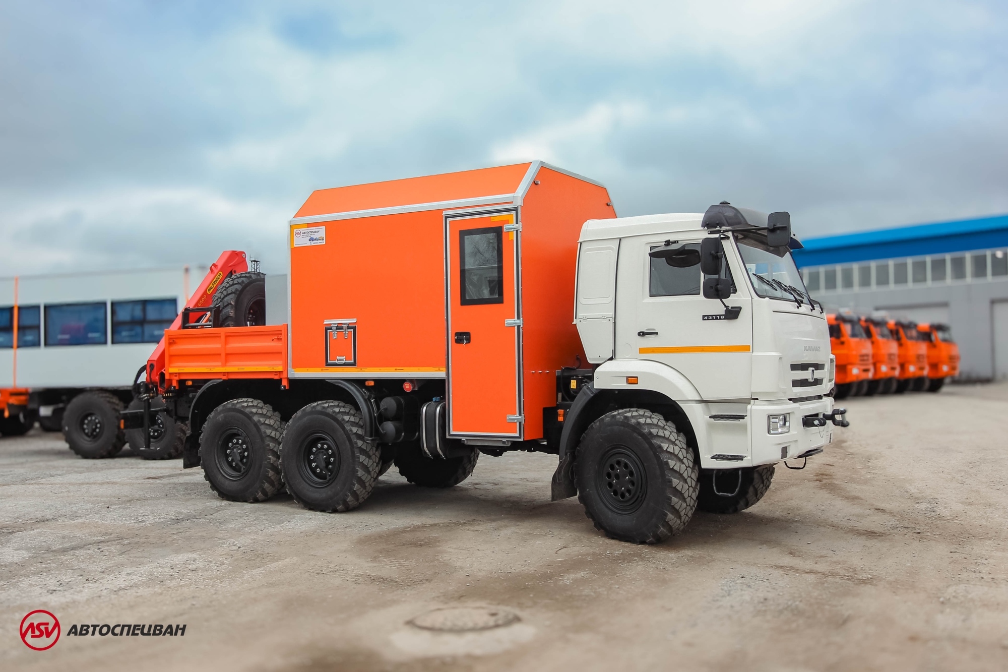 Агрегат наземного ремонта водоводов АНРВ КАМАЗ 43118-3027-50 с КМУ Palfinger 6500 0