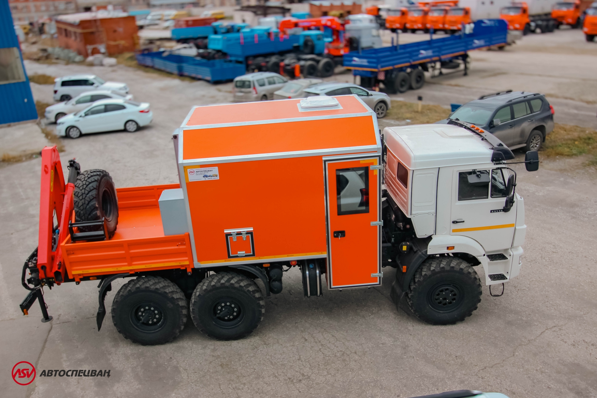 Агрегат наземного ремонта водоводов АНРВ КАМАЗ 43118-3027-50 с КМУ Palfinger 6500 2