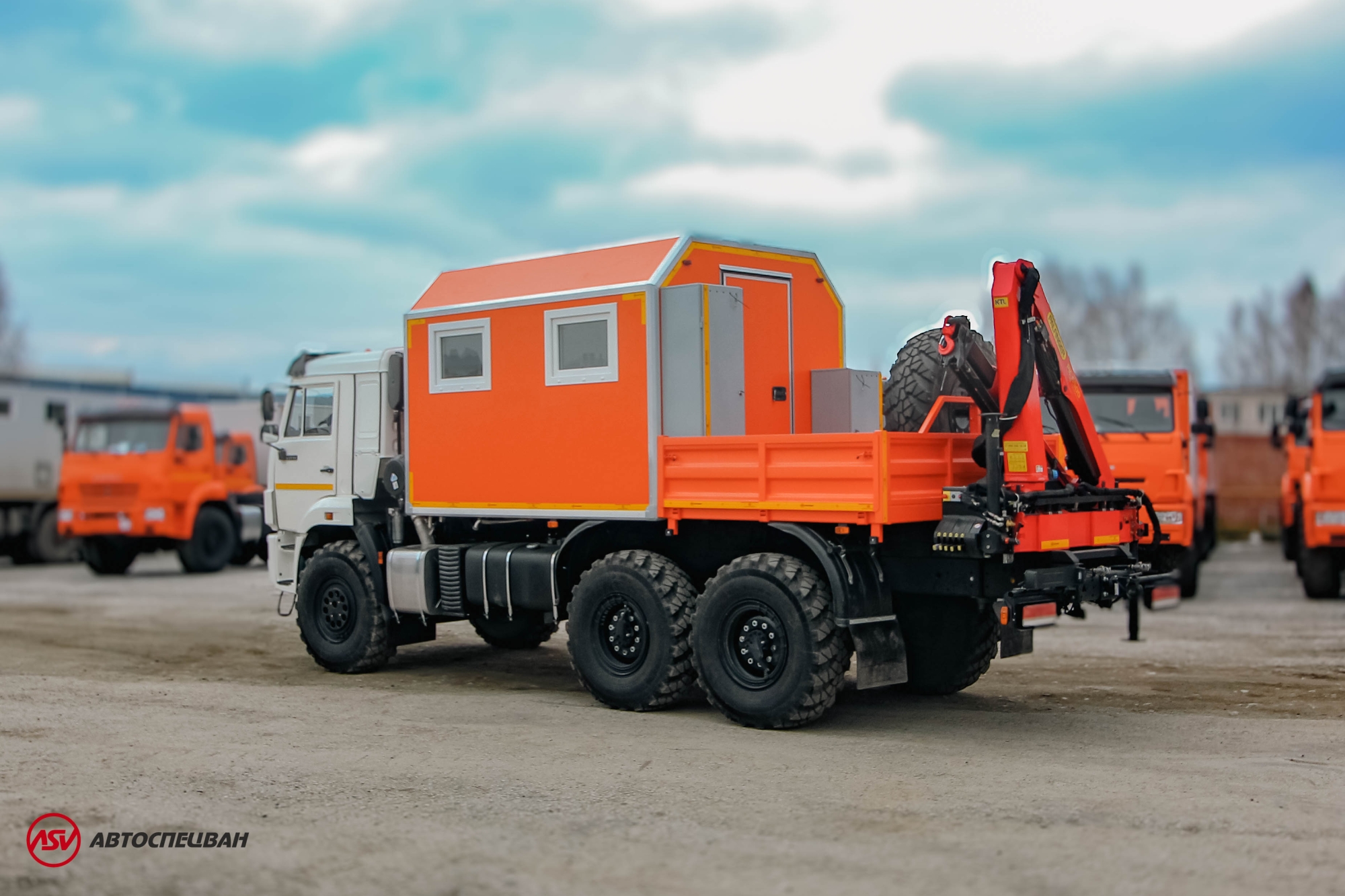 Агрегат наземного ремонта водоводов АНРВ КАМАЗ 43118-3027-50 с КМУ Palfinger 6500 3