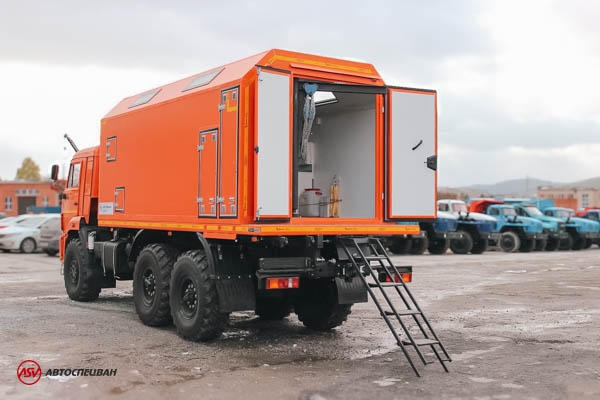 Передвижная мастерская ПАРМ КамАЗ 43118-3027-50 с токарным станком 4