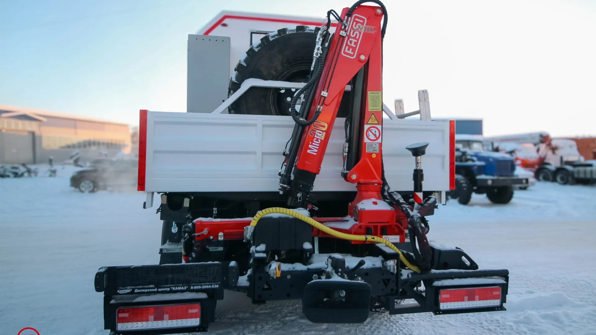 Агрегат ремонта и обслуживания качалок Камаз 43118-3027-50 с КМУ Fassi M20A.12 4