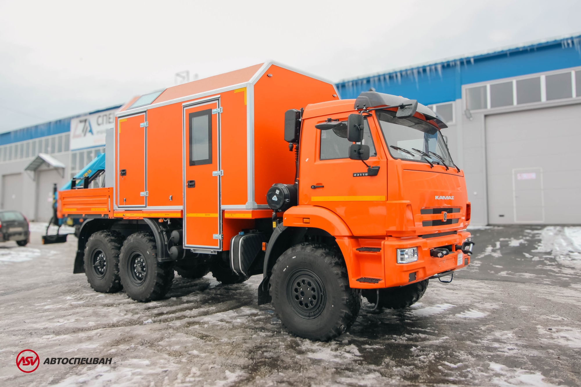 Передвижная мастерская ПАРМ КАМАЗ 43118-3027-50 с КМУ ИМ-55 0