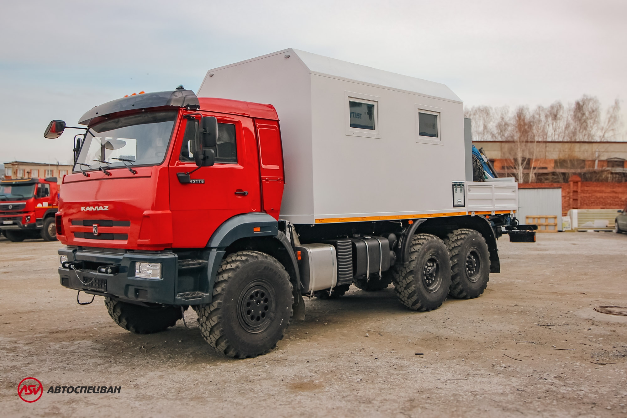 Передвижная мастерская ПАРМ с КМУ ИМ-20 на шасси Камаз 43118-3027-50 1