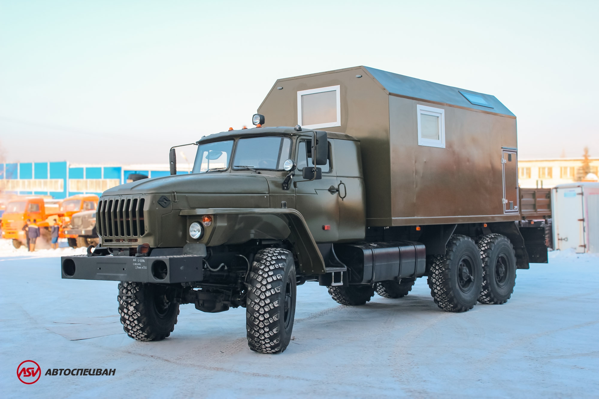 Передвижная мастерская ПАРМ АСВ7721G1-20 Урал 4320-1912-60Е5 с жилым отсеком 3