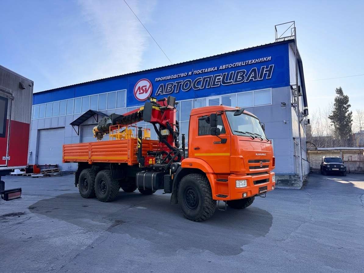 Бортовой КАМАЗ 43118-3027-50 с КМУ Инман ИТ-200 0